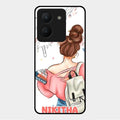 Girl With Book Glossy Metal Case Cover For Vivo Y36