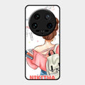 Girl With Book Glossy Metal Case Cover For Xiaomi 14 Ultra