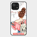 Girl With Book Glossy Metal Case Cover For Xiaomi Mi 11 Lite
