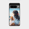 Girl With Dog Glossy Metal Case Cover For Google Pixel 8 Pro 5G