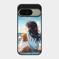 Girl With Dog Glossy Metal Case Cover For Google Pixel 9 5G