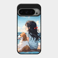 Girl With Dog Glossy Metal Case Cover For Google Pixel 9 Pro 5G