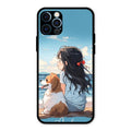 Girl With Dog Glossy Metal Case Cover For iPhone 12 Pro