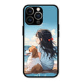 Girl With Dog Glossy Metal Case Cover For iPhone 13 Pro Max