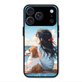 Girl With Dog Glossy Metal Case Cover For iPhone 17 Pro