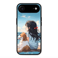 Girl With Dog Glossy Metal Case Cover For iPhone Air