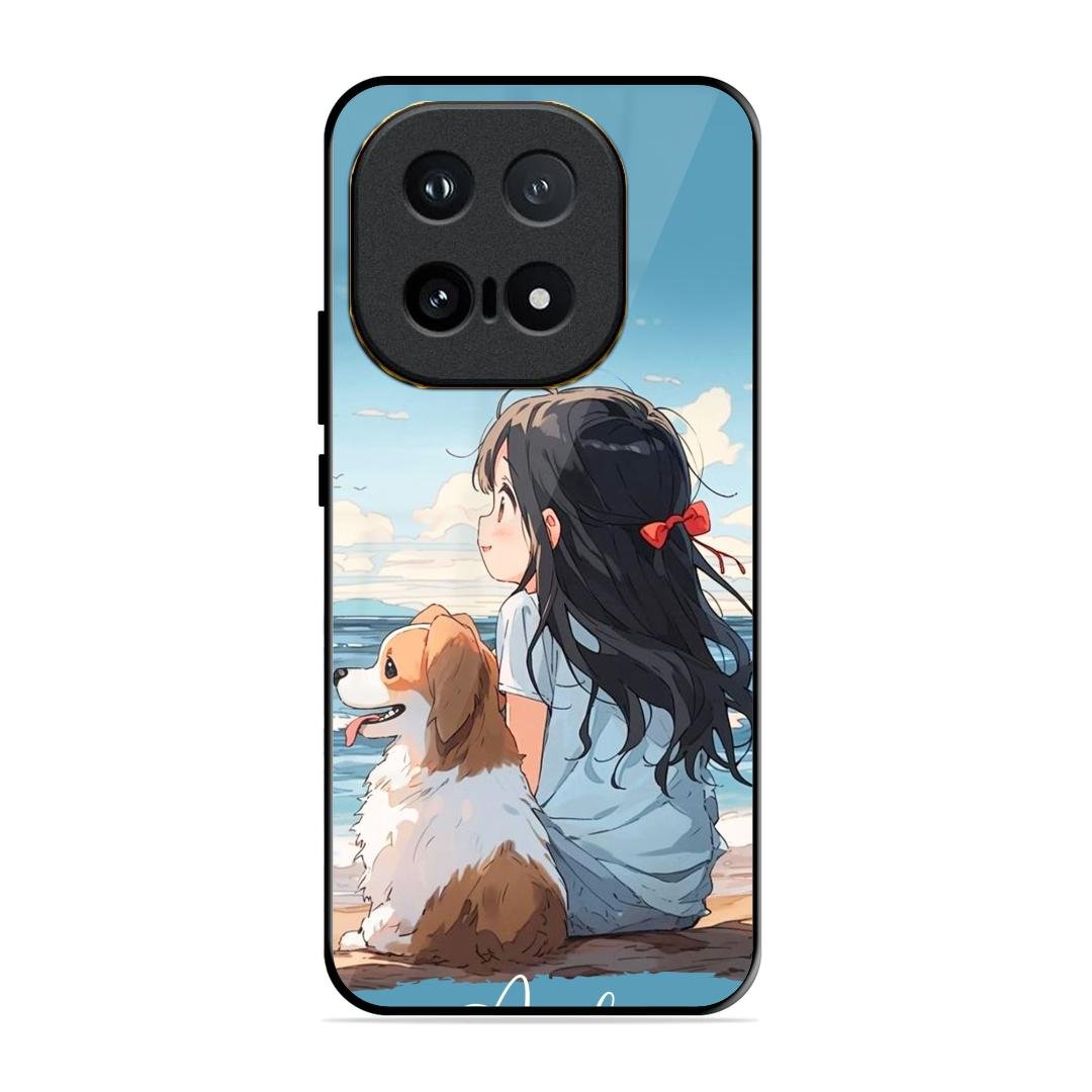 Girl With Dog Glossy Metal Case Cover For iQOO 15 5G