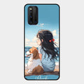 Girl With Dog Glossy Metal Case Cover For Iqoo 3 5G