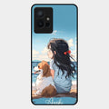 Girl With Dog Glossy Metal Case Cover For Iqoo Z6 5G