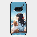 Girl With Dog Glossy Metal Case Cover For Nothing Phone 2A 5G