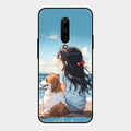 Girl With Dog Glossy Metal Case Cover For Oneplus 7 Pro