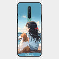 Girl With Dog Glossy Metal Case Cover For Oneplus 8
