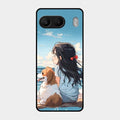 Girl With Dog Glossy Metal Case Cover For Oneplus Nord 4 5G