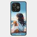 Girl With Dog Glossy Metal Case Cover For Oppo A5 Pro 5G