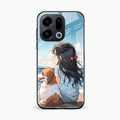 Girl With Dog Glossy Metal Case Cover For Oppo Find X9 5G
