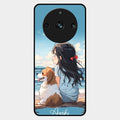 Girl With Dog Glossy Metal Case Cover For Realme 11 Pro 5G