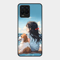 Girl With Dog Glossy Metal Case Cover For Realme 8 Pro
