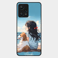 Girl With Dog Glossy Metal Case Cover For Realme 9 Pro 5G