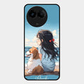 Girl With Dog Glossy Metal Case Cover For Realme C67 5G