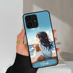 Girl With Dog Glossy Metal Case Cover For Redmi - ShopOnCliQ