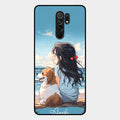 Girl With Dog Glossy Metal Case Cover For Redmi 9 Prime