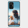 Girl With Dog Glossy Metal Case Cover For Redmi Note 10 Pro Max