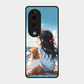 Girl With Dog Glossy Metal Case Cover For Vivo T3 Ultra