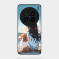 Girl With Dog Glossy Metal Case Cover For Vivo X200 Pro 5G