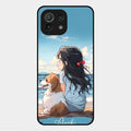 Girl With Dog Glossy Metal Case Cover For Xiaomi Mi 11 Lite