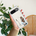 Girl With Flower Customize Transparent Silicon Case For Google Pixel 9