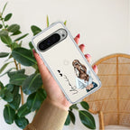 Girl With Flower Customize Transparent Silicon Case For Google Pixel 10 Pro XL