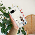 Girl With Flower Customize Transparent Silicon Case For Google Pixel 10a 5G