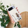 Girl With Flower Customize Transparent Silicon Case For Google Pixel 8 Pro 5G