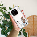 Girl With Flower Customize Transparent Silicon Case For iQOO 12 5G