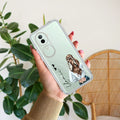 Girl With Flower Customize Transparent Silicon Case For Vivo V40e 5G