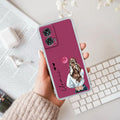 Girl With Flower Customize Anti Yellow Case For Motorola G96 5G