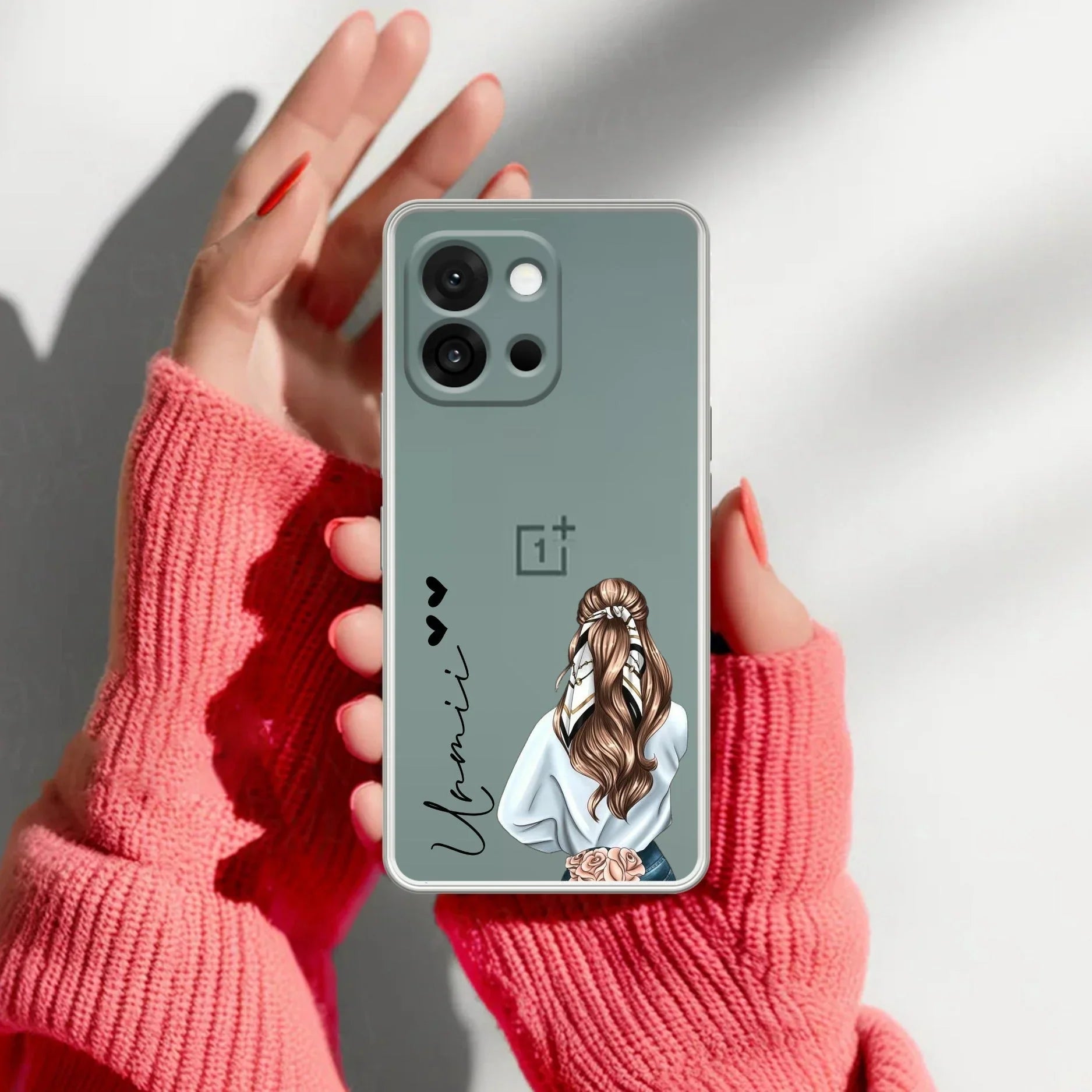 Girl With Flower Customize Transparent Silicon Case For OnePlus - ShopOnCliQ
