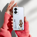 Girl With Flower Customize Transparent Silicon Case For OnePlus Nord 2T 5G
