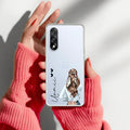 Girl With Flower Customize Transparent Silicon Case For OnePlus Nord CE5 5G