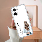 Girl With Flower Customize Transparent Silicon Case For OnePlus Nord CE5 5G