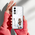Girl With Flower Customize Anti Yellow Case For Oppo A5 5G