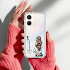 Girl With Flower Customize Transparent Silicon Case For Oppo Reno 13 Pro 5G