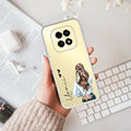 Girl With Flower Customize Transparent Silicon Case For Oppo F29 5G