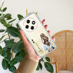 Girl With Flower Customize Transparent Silicon Case For Oppo A5X 5G