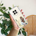 Girl With Flower Customize Transparent Silicon Case For OPPO Reno 14 Pro 5G