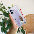 Girl With Flower Customize Transparent Silicon Case For Oppo F33 Pro 5G