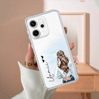Girl With Flower Customize Transparent Silicon Case For Oppo F29 Pro 5G