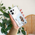 Girl With Flower Customize Transparent Silicon Case For Oppo Reno 16 5G