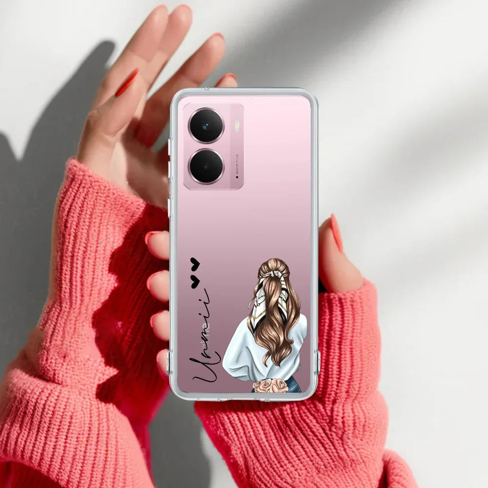 Girl With Flower Customize Transparent Silicon Case For Realme/Narzo - ShopOnCliQ