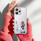 Girl With Flower Customize Transparent Silicon Case For Mi 11X 5G / Mi 11X Pro 5G